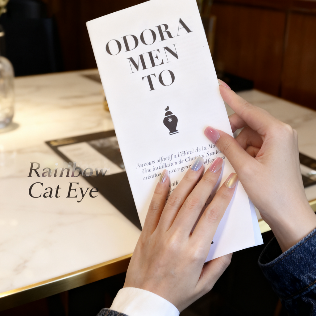 Rainbow Glass Cat Eye