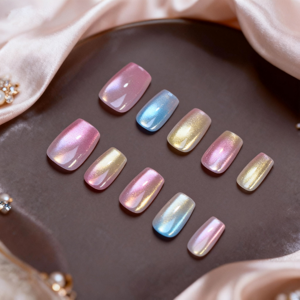 Rainbow Glass Cat Eye